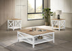 Hollis 3-piece Square Coffee and End Table Set White