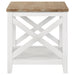 Hollis 3-piece Square Coffee and End Table Set White