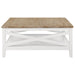 Hollis 3-piece Square Coffee and End Table Set White