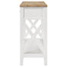 Hollis 2-drawer Wood Entryway Console Table Brown and White
