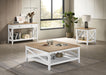 Hollis 2-drawer Wood Entryway Console Table Brown and White
