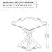 Carvell 3-piece Square Coffee and End Table Set Mirage White