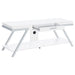 Marcia 1-drawer Wood 60-inch TV Stand White High Gloss
