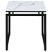 Clark 3-piece Faux Marble Top Coffee Table Set White