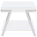 Marcia 2-piece Coffee and End Table Set White High Gloss