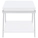 Marcia 2-piece Coffee and End Table Set White High Gloss