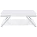 Marcia 2-piece Coffee and End Table Set White High Gloss