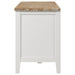 Hollis 2-door Wood 67-inch TV Stand with Drawer Brown and White