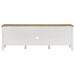 Hollis 2-door Wood 67-inch TV Stand with Drawer Brown and White