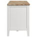 Hollis 2-door Wood 67-inch TV Stand with Drawer Brown and White