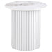 Rowena 2-piece Coffee and End Table Set White Faux Marble