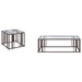 Adri 2-piece Coffee and End Table Set Black Nickel