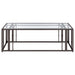 Adri 2-piece Coffee and End Table Set Black Nickel