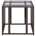 Adri 3-piece Coffee and End Table Set Black Nickel