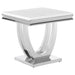 Kerwin 2-piece Rectangular Coffee and End Table Set Chrome