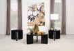 Cordova 3-piece Solid Wood Coffee and End Table Set Black