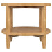 Camillo 2-piece Round Coffee and End Table Set Maple