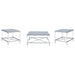 Lindley 3-piece Square Coffee and End Table Set Chrome