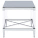 Lindley 3-piece Square Coffee and End Table Set Chrome