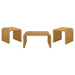 Cahya 3-piece Rattan Coffee and End Table Set Natural