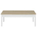 Stacie 3-piece Coffee Table Set Distressed Pine and White