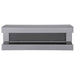 Vallerie 71-inch TV Stand with Visual Flame Box Grey Mirror