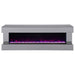 Vallerie 71-inch TV Stand with Visual Flame Box Grey Mirror