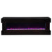 Vallerie 71-inch TV Stand with Visual Flame Box Black