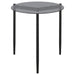 Rosalie Round Smoked Glass Top End Table Grey