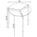 Rosalie Round Smoked Glass Top End Table Grey