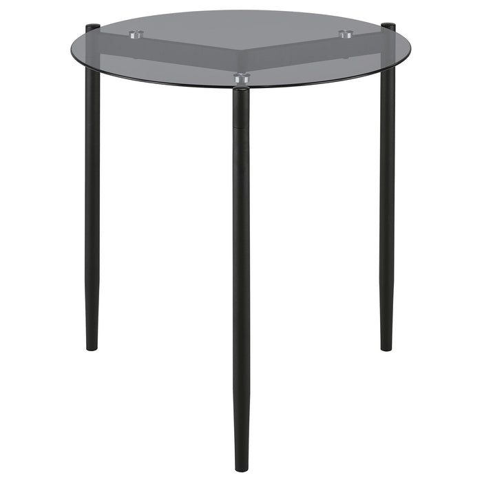 Rosalie 2-piece Round Coffee and End Table Set Grey