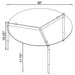 Rosalie Round Smoked Glass Top Coffee Table Grey