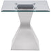 Jenny 3-piece Rectangular Coffee and End Table Set Chrome