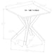 Visalia 2-piece Faux Marble Coffee and End Table Set White