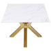 Visalia 3-piece Faux Marble Coffee and End Table Set White