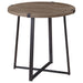 Marcus 3-piece Round Coffee and End Table Set Light Brown