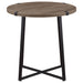 Marcus 3-piece Round Coffee and End Table Set Light Brown