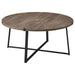 Marcus Round Engineered Wood Coffee Table Light Brown