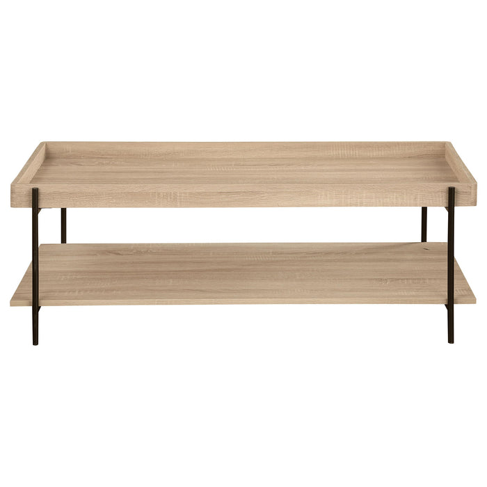 Fallon 3-piece Rectangular Coffee and End Table Set Natural
