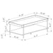 Fallon 3-piece Rectangular Coffee and End Table Set Natural