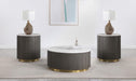 Jason 3-piece Round Marble Coffee and End Table Set White