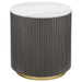 Jason 3-piece Round Marble Coffee and End Table Set White