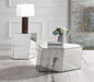Capella 2-piece Mirrored Coffee and End Table Set Silver