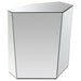 Capella 2-piece Mirrored Coffee and End Table Set Silver