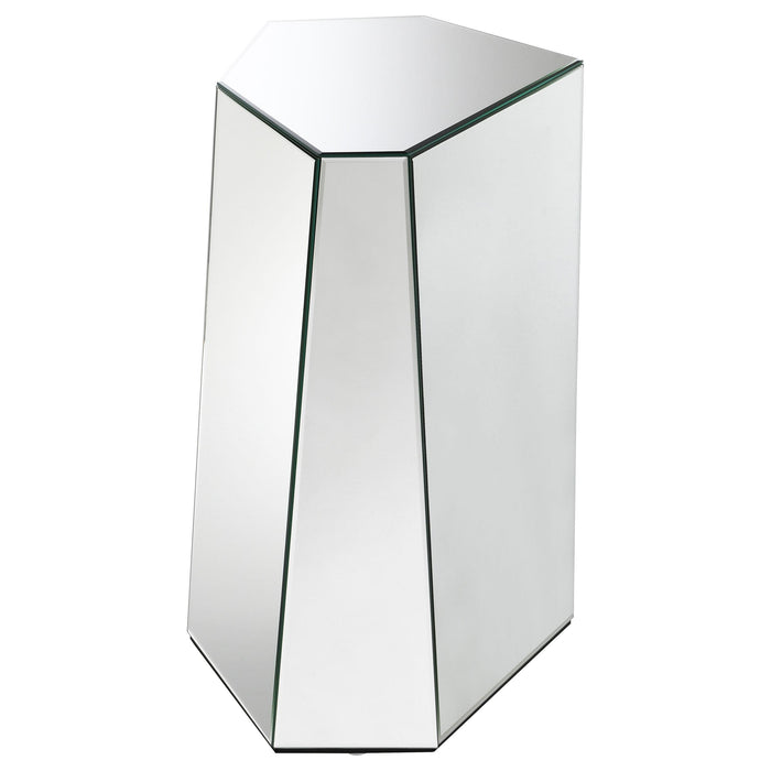 Capella 3-piece Mirrored Coffee and End Table Set Silver