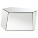 Capella Mirrored Abstract Geometric Coffee Table Silver