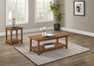 Payne 2-piece Coffee and End Table Set Distressed Brown