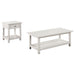 Payne 2-piece Coffee and 1-drawer End Table Set White