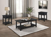 Payne 3-piece Coffee and 1-drawer End Table Set Java