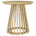Touhy 2-piece Round Coffee and End Table Set Natural Mango